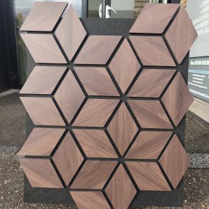 Panneaux Décoration Hexagonaux Design 84x69cm avec feutre acoustique