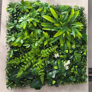 Panneau floral mural artificiel 53x53cm Style 1