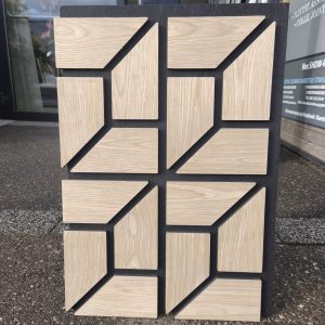 Panneaux Décoration Motif White Oak 63x44cm avec feutre acoustique