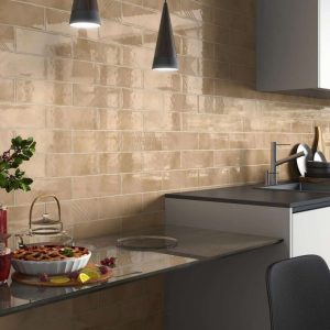 CARRELAGE MURAL DECORATIF ROMA BROWN 100x300mm BRILLANT