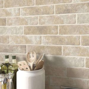 CARRELAGE MURAL DECORATIF FOSSIL PERLA 75x300mm MAT