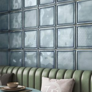 CARRELAGE MURAL DECORATIF ICE AQUA 20x20cm BRILLANT