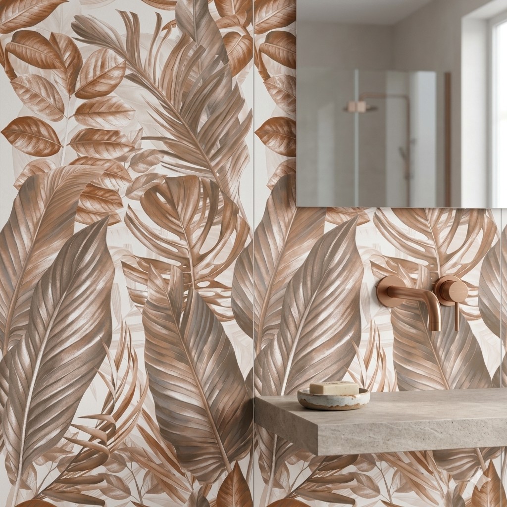 Carrelage Effet Floral Continu 60x120cm Mat Carving - SYRIA CORAL DECOR – Image 2