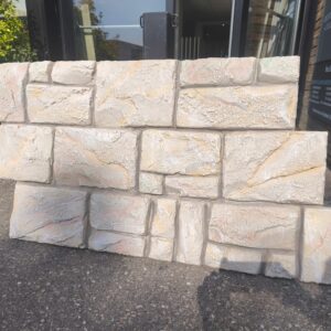 Panneau Mural PU Stone Effet Pierre 60x120cm - GRIS CLAIR