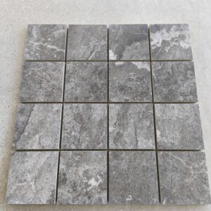 Mosaïque Carrelage Sol/Mur Mat  30x30 cm (puce 7x7cm) - CAVE ARGENT