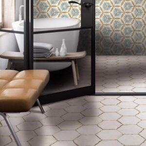 Carrelage Hexagonal Uni Vintage 22x25cm Mat - BOHEMIA BASE