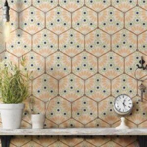 Carrelage Hexagonal Motifs Azulejos 22x25cm Mat - BOHEMIA HANNA