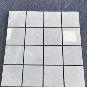 Mosaïque Carrelage Sol/Mur Brillant 30x30 cm (puce 7x7cm) - CREPOSCULO CREMA