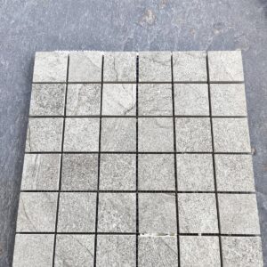 Mosaïque Carrelage Sol/Mur Mat 30x30 cm (puce 5x5cm) - HALLEY SILVER